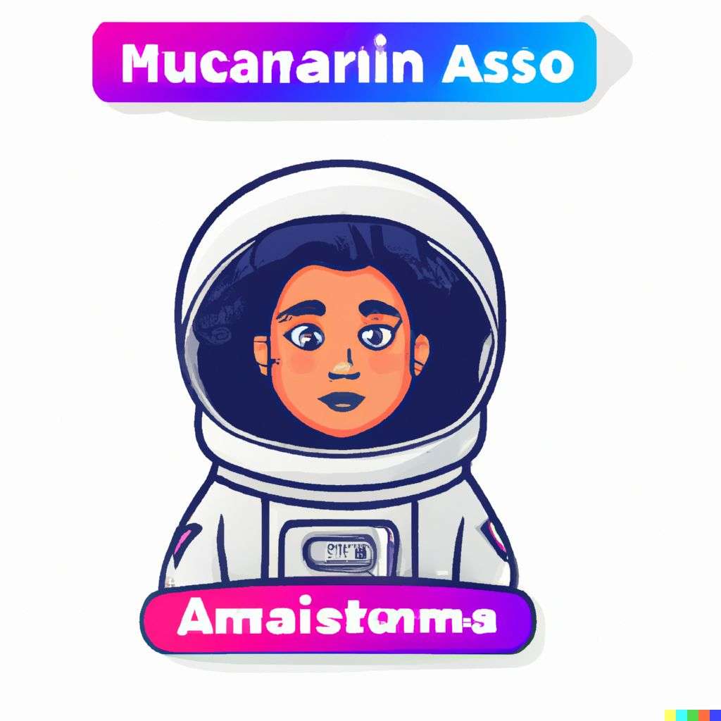 an astronaut, detailed macOS app icon